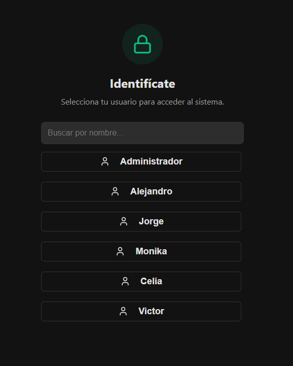 Login con PIN de Usuarios